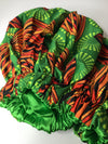 Satin Lined African Print Hair Bonnets for Moisture Length Retention Protective Hairstyles