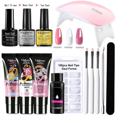 Poly Nail Gel Kit Quick Building