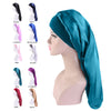 Long Satin Elastic Wide Edge Hair Bonnets Night Cap for Women Men Unisex
