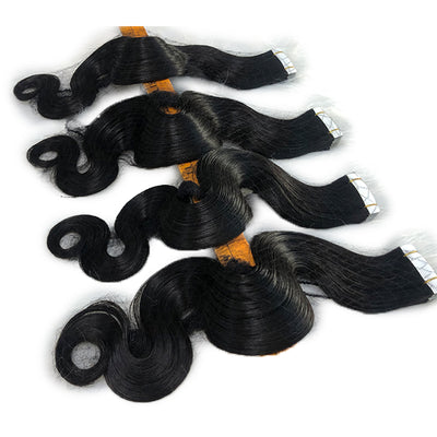 Body Wave Tape In Human Hair Extensions