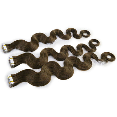 Body Wave Tape In Human Hair Extensions