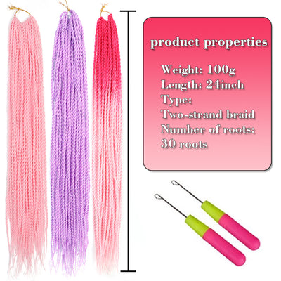 Senegalese Pre Twist Crochet Braiding Hair Extensions